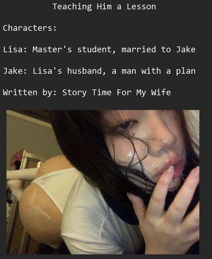 teaching him a lesson